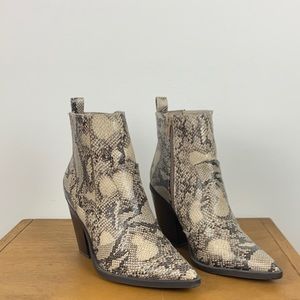 Snakeskin Booties